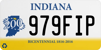 IN license plate 979FIP