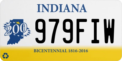 IN license plate 979FIW
