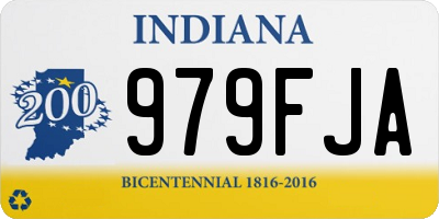 IN license plate 979FJA