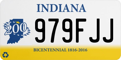IN license plate 979FJJ