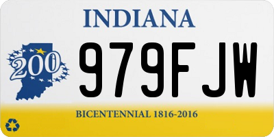 IN license plate 979FJW