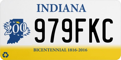 IN license plate 979FKC