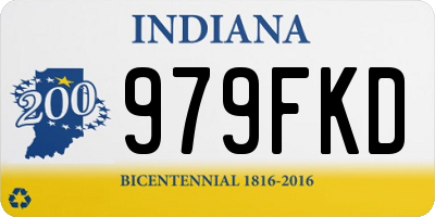 IN license plate 979FKD