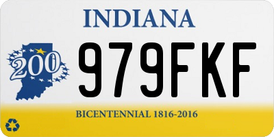 IN license plate 979FKF