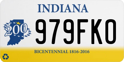 IN license plate 979FKO