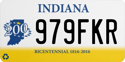 IN license plate 979FKR