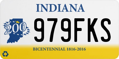IN license plate 979FKS
