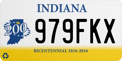 IN license plate 979FKX