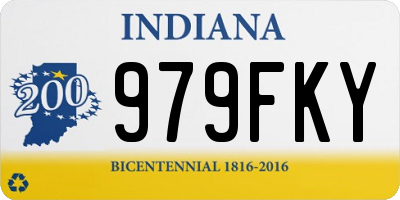 IN license plate 979FKY