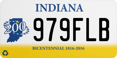 IN license plate 979FLB