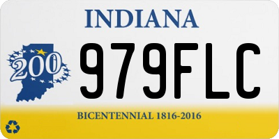 IN license plate 979FLC