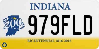 IN license plate 979FLD