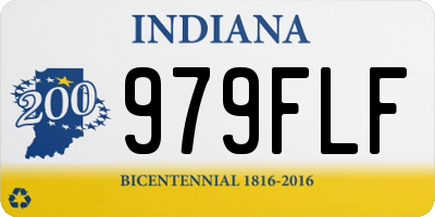IN license plate 979FLF