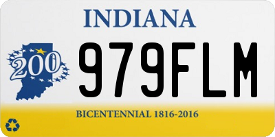 IN license plate 979FLM