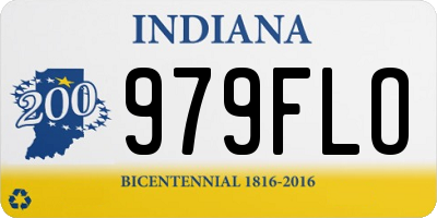 IN license plate 979FLO