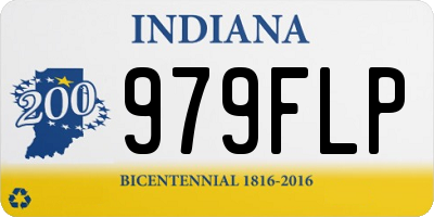 IN license plate 979FLP