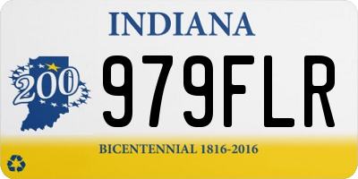 IN license plate 979FLR