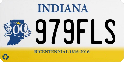 IN license plate 979FLS