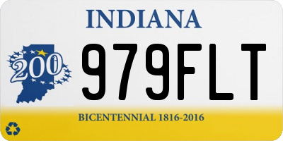 IN license plate 979FLT