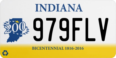IN license plate 979FLV