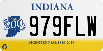 IN license plate 979FLW