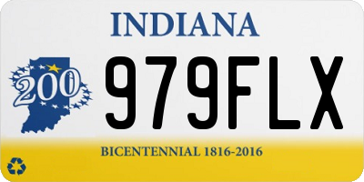 IN license plate 979FLX