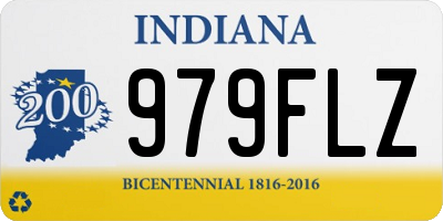 IN license plate 979FLZ
