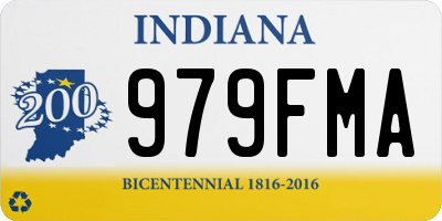 IN license plate 979FMA