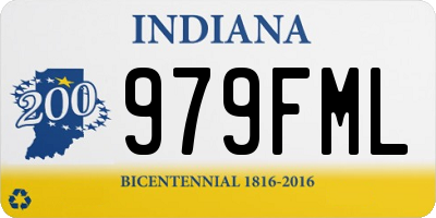 IN license plate 979FML