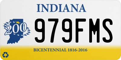 IN license plate 979FMS
