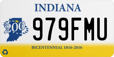 IN license plate 979FMU