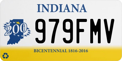 IN license plate 979FMV
