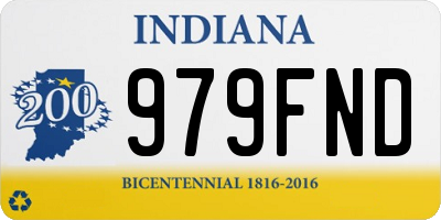 IN license plate 979FND