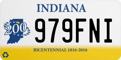 IN license plate 979FNI
