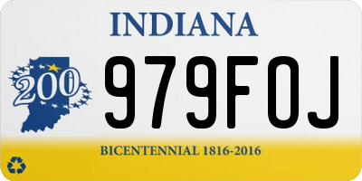 IN license plate 979FOJ
