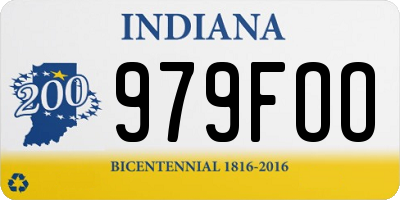IN license plate 979FOO