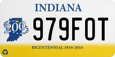 IN license plate 979FOT