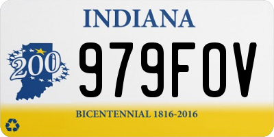 IN license plate 979FOV