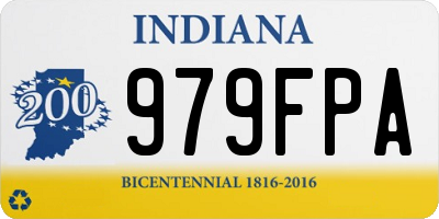 IN license plate 979FPA