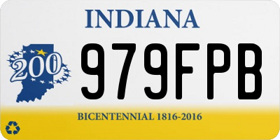 IN license plate 979FPB