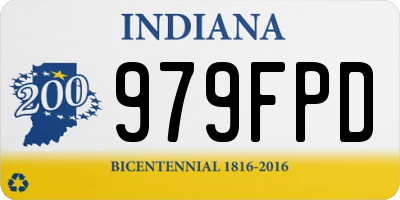 IN license plate 979FPD