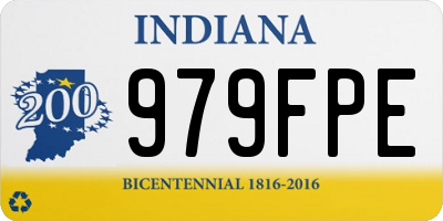 IN license plate 979FPE