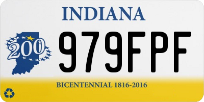 IN license plate 979FPF