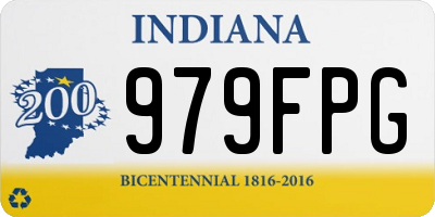 IN license plate 979FPG