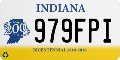 IN license plate 979FPI
