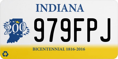 IN license plate 979FPJ