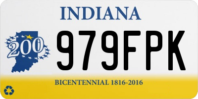 IN license plate 979FPK