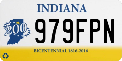IN license plate 979FPN