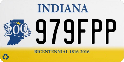 IN license plate 979FPP
