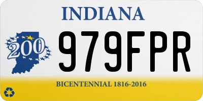 IN license plate 979FPR